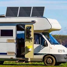 50W Camping Car Solar Panel Kit, High-Efficiency Polycrystalline Silicon Photovoltaic Panel, Optional 60A Controller, 50W Portable Power Supply, Suitable For Camping Car, Outdoor Camping, Off-Grid, Emergency Charging (Device) - Black - View 12