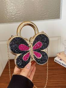 Bolso de mano de mariposa de acrílico de moda, nuevo bolso de hombro cruzado con cadena y embrague para mujeres - Multicolor - Ver 6