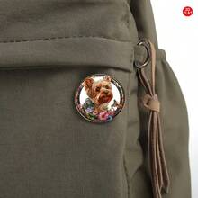 2D Flat - This 2D Flat Vintage Yorkshire Terrier Brooch Features A Unique Apparel Badge And Creative Lapel Flower, Perfect For Backpacks, Clothing, And Collars. - A - View 5