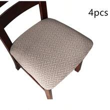 2/4pcs Stretch Seat Cushion Covers For Dining Room Chair Seat Slipcovers Kitchen Chair Covers - Multicolor - View 15