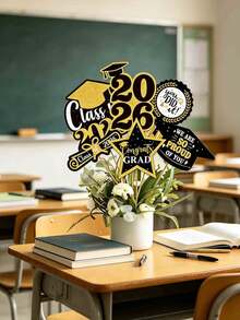 1/6pcs 2026 Graduation Party Decorations,Graduation Decorations, Tabletop Vase Inserts And Cake Toppers,Graduation Party Table Decor,Graduation Decor,2026 Graduation Decorations, Graduation Centerpieces, Graduation Season Kitchen & Dining Room Decor - Multicolor - View 6