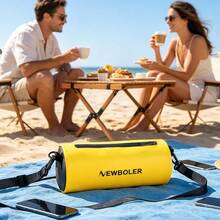NEWBOLER 户外防水袋 2.5L 大容量 PVC 手提包 游泳包 沙滩包 多功能户外水上运动包 单肩斜挎包 - 彩色 - 查看 10