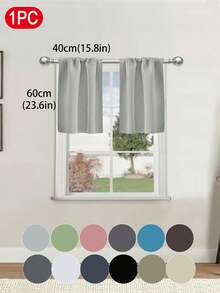 1pc Solid Color Blackout Short Curtain Suitable For RV Bunk Beds And Small Windows - 100% Polyester Modern Curtain, Applicable For Living Room, Cafe, Kitchen Window Decor, Solid Color High-Precision Short Curtain Curtain For Living Room, Bedroom, Kitchen, Room Divider, Modern Minimalist Window Decor - Multicolor - View 29