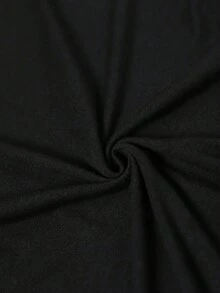 Camiseta Gráfica Oversize con Diseño de Error 404 - Nueva Colección 2025, Cuello Redondo, Manga Corta, Estilo Casual y Holgado para Todas las Temporadas, con Diseño de la Letra 404, Lavable a Máquina (Sin Tratamiento Especial) - Negro - Ver 5