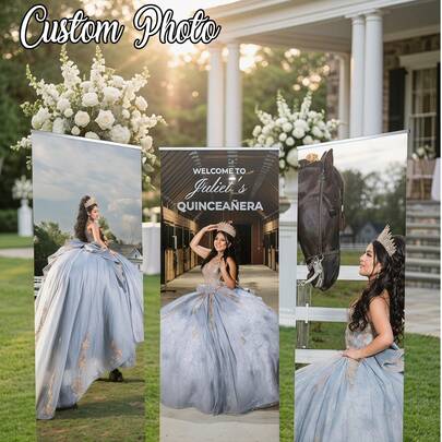 1 tấm banner tùy chỉnh, banner sợi polyester in ảnh cá nhân hóa. Poster chữ ảnh cưới tùy chỉnh, poster tốt nghiệp bằng vải canvas không khung tùy chỉnh, poster chào mừng đám cưới, poster tiệc sinh nhật tùy chỉnh, mẫu biển chào mừng đám cưới, poster chào mừng tốt nghiệp, đồ dùng đám cưới, đồ trang trí đám cưới.