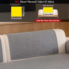 1pc Solid Color Minimalist Chenille Sofa Cushion, Anti-Slip Wear-Resistant, Pet Stain-Resistant, Suitable For 1-4 Seater Sofa Protection, All-Season Use, Suitable For Living Room Bedroom Study Decoration, Machine Washable - Multiple Styles - View 28