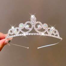 Elegant GCGIGUI Alloy Princess Crown, Suitable For Women's Wedding, Party, And Performance Hair Accessories - Silver - View 8