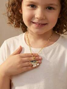 1pc Kids Girls Class Of 2026 Graduation Cap & Diploma Rhinestone Pendant Necklace For Graduates Graduation Commemorative Jewelry Gift For Student Souvenir - one-size - View 6