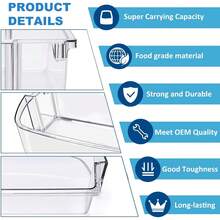 W10710203 Refrigerator Door Bin Shelf Parts  Refrigerator Right Side Bin Replaces WPW10710203 W10451871 3436767 - 1 Pack - View 4