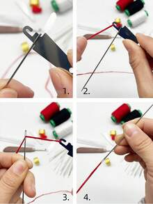 [33 Pieces]Sewing Needle And Thread Set, Includes 25 Hand Sewing Needles In 5 Sizes, 3 Rolls Of Thread, With Needle Threader, Thimble, Seam Ripper And Storage Tube, Suitable For Clothing Repair, Travel Emergency, Beginner-Friendly Set - Sewing Set - View 7