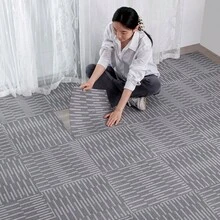 20pcs Peel And Stick Carpet Tiles - 30x30cm, Non-Slip Polyester Floor Puzzle, Suitable For Office, Bedroom And Home Decor - Easy Installation, Durable, Machine Washable - Multicolor - View 11