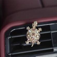 1/2/4pcs New Cute Rhinestone Turtle Car Air Vent Clip Decor, Fits Various Car AC Vents, Funny Lucky Turtle Decor Clip, Suitable As Gift - New Version Of Turtle - View 11