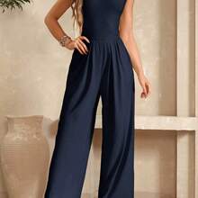 Clasi Women's Comfortable Casual Summer Jumpsuit - Azul Marino - Ver 5