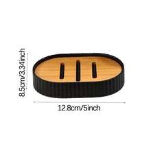 1/2pcs Soap Dish, Bathroom Soap Holder Tray To Keep Soap Dry, Soap Draining Rack - Striped Soap Rack - View 5