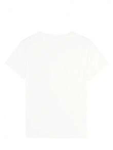 Women's Happy Friday Teacher Mom Life Printed T-Shirt - Casual Short Sleeve Round Neck Top With "FRIYAF" Lettering - Spring Summer Exclusive Shirt For Moms And Educators - White - View 2