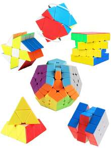 sengso Speed Cube Pyramid + 3x3 + 4x4 + Megaminx + Mirror + Mini 3x3 Keychain + Skewb + Fenghuolun Puzzle Cube Toy For Kids Educational Toy - Multicolor - View 3