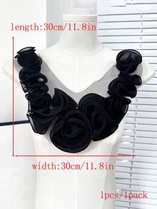 1个/包,8种颜色可选,新款3D褶皱大胸花,可用作服装配饰、DIY服装装饰,适用于婚纱、舞裙、刺绣用品 - A - 查看 14