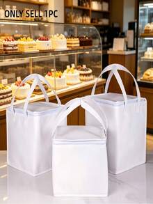 White Insulated Bag, Cake Insulated Bag, Takeout Insulated Bag, Cooler Bag, Fresh-Keeping Insulated Bag, Aluminum Foil Cooler Insulated Bag, Special Baking Cooler Bag, Suitable For Food Insulation, Cooling And Fresh-Keeping - Multicolor - View 5