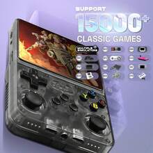 R36S Retro Handheld Game Console, Linux System, 3.5" IPS Screen, 18000+ Game Capacity, Portable Pocket Video Player - View 2