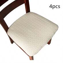 2/4pcs Stretch Seat Cushion Covers For Dining Room Chair Seat Slipcovers Kitchen Chair Covers - Multicolor - View 21
