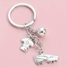 FIFA After Shipment1pc Of Three-Dimensional Football Shoe Alloy Keychain, Fashionable And Classic Men'S Style Car Bag Pendant - Multicolor - View 5