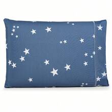 4-Piece Printed Sheet Set For Double Bed, 180 Thread Count, 100% Cotton, Soft Touch - Blue Star - View 2
