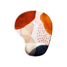 Alfombrilla de ratón ergonómica con reposamuñecas - Espuma de memoria suave, base de silicona antideslizante, cómoda para trabajar mucho tiempo en la computadora, accesorio de escritorio - Multicolor - Ver 32