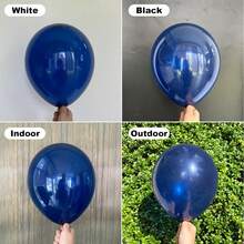 125pcs/25pcs Navy Blue Latex Party Balloon Arch Kit, 5/10/12/18 Inch Round Helium Balloons, Suitable For Birthday, Graduation, Father's Day, Wedding, Baby Shower, Gender Reveal, Bachelor Party, Retirement Party Decoration - Set - View 4