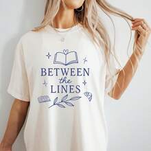 Literary Quote T-Shirt Perfect for Book Lovers Cozy Casual Ste Unique Literary Bookish Shirt Bookworm Shirt Book Lover Gift for Book Lover220g heavyweight 100% cotton T-shirt. Butterfly print. Unisex sizing. Round neck inspirational T-shirt. Cute and beautiful Y2K-inspired summer top, perfect for the outdoors, home, work, or street wear. Casual, loose-fitting everyday T-shirt. - Blanco - Ver 1