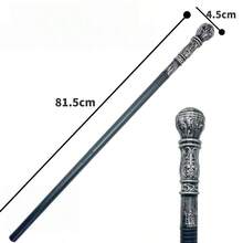 Quyền trượng đầu lâu mới, gậy chống đầu sư tử bằng nhựa, đạo cụ hóa trang cosplay cho tiệc hóa trang - Nhiều màu - Xem 4