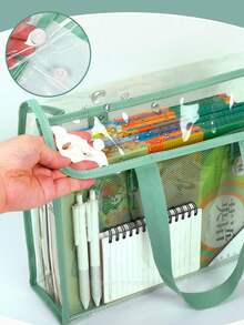 1 pieza Carpeta de archivo acordeón portátil y expandible con 13 bolsillos, adecuada para sobres tamaño A4, caja de almacenamiento de documentos, bolsa de archivo, organizador, ideal para uso en el hogar, la escuela y la oficina - A - Ver 6