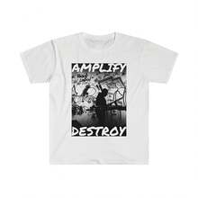 808 Classic Fit AmplifyDestroy Print Tee Shirt - White - View 1