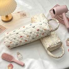 1 Túi đựng máy sấy tóc cỡ lớn họa tiết hoa, túi cuộn đựng máy uốn tóc, túi đựng đồ du lịch tiện dụng, vỏ bảo vệ dụng cụ làm tóc nhẹ cho máy sấy tóc, máy uốn tóc, máy duỗi tóc, máy ép tóc, máy dập sóng tóc, kẹp tóc, dây buộc tóc, lược, kéo cắt tóc. - Nhiều màu - Xem 8