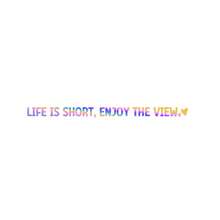Life Is Short, Enjoy The View. Rearview Mirror Sticker, Side Mirror Sticker, Interior Rearview Mirror Decorative Sticker, Car Sticker, Floral Sticker, Car Decal - A - View 10