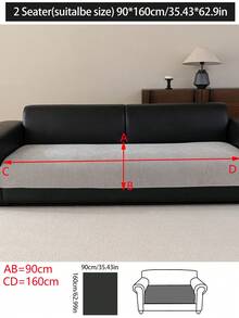 1 chiếc vỏ đệm sofa bằng vải chenille mềm mại, thoải mái, kiểu dáng hiện đại tối giản, chống trượt, dùng được quanh năm, chống bụi và dễ vệ sinh, mềm mại và không phai màu, thân thiện với thú cưng, phù hợp cho phòng ngủ, văn phòng, phòng khách, sofa hình chữ L và sofa 1/2/3/4 chỗ ngồi. - Màu Xám nhạt - Xem 15