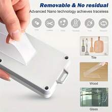 1 cuộn băng keo hai mặt trong suốt, bao bì bong bóng nano trong suốt và bền chắc, băng keo hai mặt có độ bám dính cao dùng để cố định đồ vật lên tường, kính hoặc gạch mà không cần khoan. - trong suốt - Xem 10