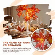 Autumn Maple Tree Lamp, Waterproof LED White Birch Tree Lamp With Romantic Warm Ambient Light, Ideal Gift For Garden, Patio, Home Decor, Thanksgiving, Halloween, Autumn Wedding - Maple and Birch Tree Lights - View 5