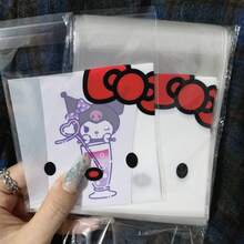 100 Túi Tự Dán Sanrio Hello Kitty, Thích Hợp Để Đựng Kẹo Và Quà Tặng - Túi Thủ Công DIY Đa Năng Dễ Thương với Họa Tiết Động Vật - Xem 3