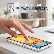 Meloenvias Funda 2 Piezas para Samsung S26 Carcasa 360 grados, Doble Cara, capa transparente full body delantera + trasera, 2 piezas - transparente - Ver 4