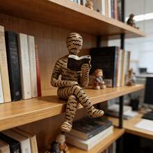 1pc Abstract Reading Figures Resin Statue, Creative Home Decor Sculpture For Living Room, Bedroom, Office, Kitchen, Indoor & Outdoor Use, No Electricity Required - 1PC - View 9