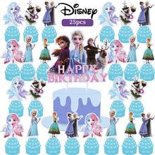 25pcs Cake Decorating Set, Anna And Olaf Themed Cake Decorations, Suitable For Birthday Party Decorations - Cartoon Cake Power Strip - View 1