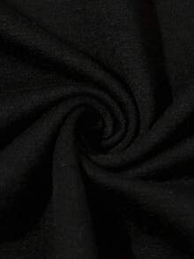 Camiseta gráfica Living Single - Letras de colores brillantes - Negro - Ver 4