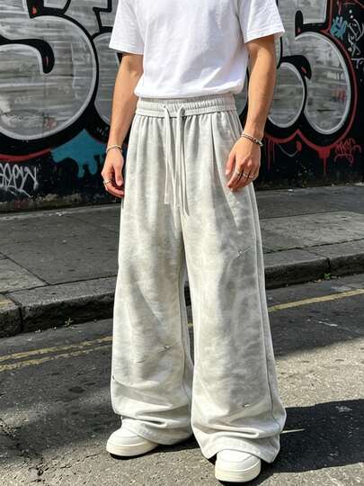 Men's American Tie-Dye Print Casual Pants
