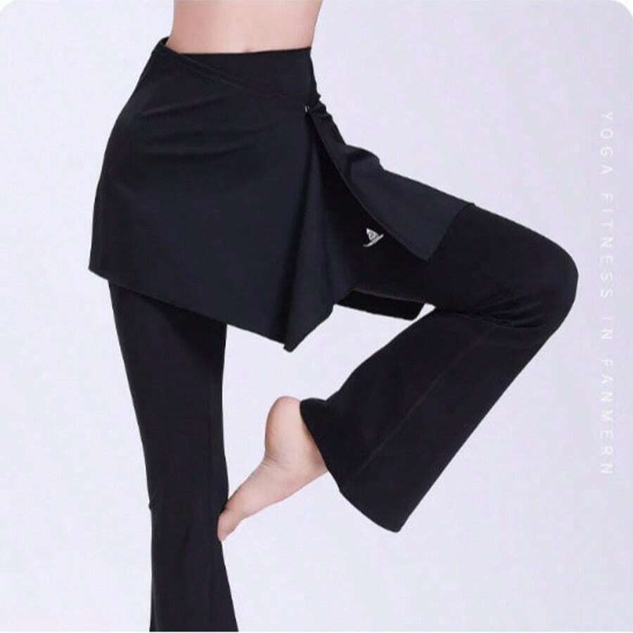 女士瑜伽裙罩衫，防走光裙，运动健身（不含裤子） - 彩色 - 查看 1
