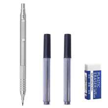 Bút chì cơ cao cấp, thân kim loại trọng tâm thấp, ngòi 0.3 0.5 0.7 0.9 2.0mm có thể thay ruột, đầu nhọn, thích hợp viết, vẽ, phác thảo, dùng trong trường học, văn phòng, cho nghệ sĩ. - Nhiều kiểu dáng - Xem 13