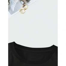 Dam-T-shirts - Svart - Visa 4