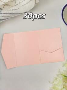 30pcs Tri-Fold Pocket Wedding Invitation Cover, Engagement XV Birthday Baptism Simple Invitations Envelope,DIY Invitation,5*7inch Invitation,Pocket Invitation,Custom Invitation Best Gifts,Wedding Decor,Home Decor ,Room Decor Party Favors Bride Graduation Birthday Decorations Party Decorations Bachelorettes - 30% Off - View 12