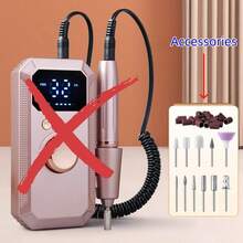 專業無線電動美甲磨甲機，可充電便攜式壓克力凝膠美甲修甲組，附11個磨頭與20個磨砂環，高速無線電動美甲修甲機，適用於凝膠美甲卸除、美甲、足部護理、美甲沙龍與居家DIY禮物，返校、秋季、旅行必備 - 彩色 - 查看 14