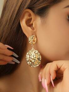 Pendientes elegantes y minimalistas con diseño de hoja, pendientes retro de hoja de árbol para mujeres - pendientes - Ver 22