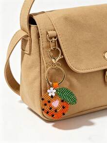 Fruit Summer Beach Vacation Style Bag Charm, Fashionable Cute Versatile Rhinestone Bag Pendant - Multicolor - View 4